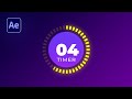 Create Count Down Timer Animation in After Effects