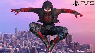 Spider-Man Miles Morales PS5 - The End Suit Free Roam Gameplay (4K 60FPS Performance RT)