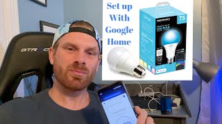 Merkury smart bulb: how to use with Google home