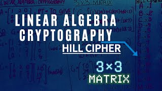 Linear Algebra Cryptography | Hill Cipher | 3x3 Matrix | 3x3 in Urdu / Hindi #ai #education