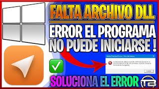 Programa NO puede Iniciarse porque FALTA ARCHIVO DLL en Windows 🗄️ Soluciona Error de Cualquier DLL.