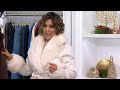 donna salyers fabulous furs shearling suede faux fur maxi coat on qvc