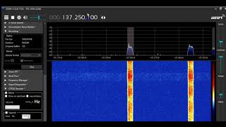 Orbcomm satellite signal received in 137.251 mHz