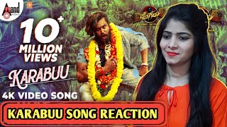 Pogaru | Karabuu Song REACTION | Dhruva Sarja | Rashmika Mandanna | Bolly Reacts