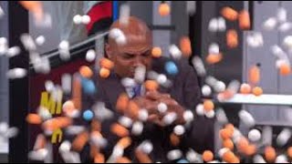 Compilation On Charles Barkley Getting Ping Pong Balls Dropped On Him
