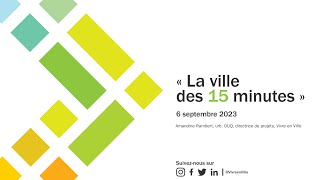 Webinaire | La Ville des 15 minutes