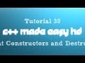C++ Made Easy HD Tutorial 35 - Parent Constructors and Destructors