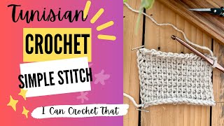 How To: Tunisian Crochet Simple Stitch for Beginner Crocheters