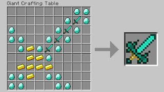 Minecraft but you can craft GIANT ITEMS...