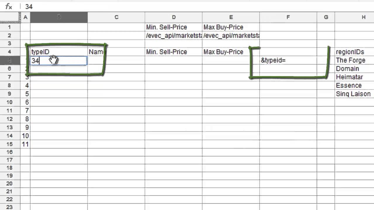 EvE-Online Tutorial Google Spreadsheet - Part 2 - YouTube