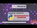 String manipulation in Python: Episode 23 of live.withcode.uk