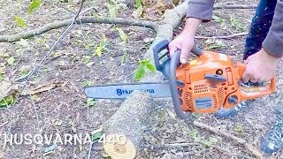 Husqvarna 440 X torq 18 Inch Bar IN ACTION