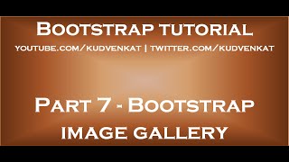Bootstrap image gallery