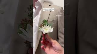 How To Pin a Boutonniere EASY WAY #florist