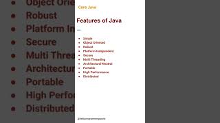 Java | Java Features (02) #corejava