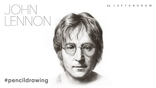 beatles John Lennon portrait, pencil Drawing sketch, How to draw(비틀즈 존 레논 연필로 얼굴 그리기)