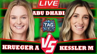 🔴LIVE: M. Kessler vs A. Krueger • Abu Dhabi Open 2025 Round of 16 #Kessler #Krueger #tennis #WTA