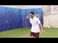 nasser hussain bowled for a golden duck by mitchell johnson