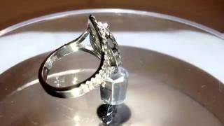 Marquise Cut Halo Split Shank Engagement Ring