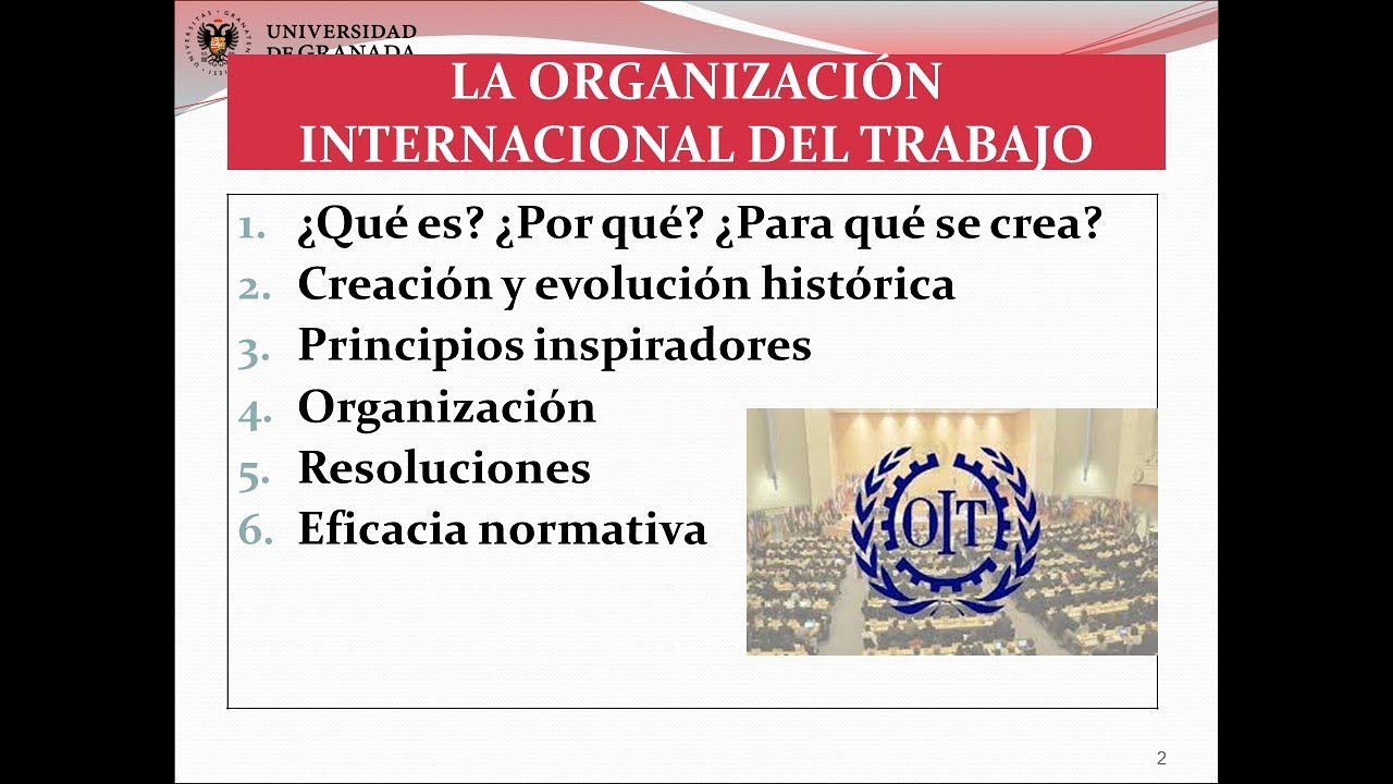 6. Organización Internacional Del Trabajo (Parte 1ªI - YouTube