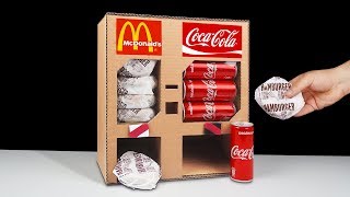 DIY How to Make McDonald's and Coca Cola Vending Machine