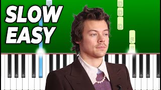 Harry Styles - Music for a Sushi Restaurant - Slow Easy Piano Tutorial