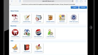 frevvo Mobile Web Forms