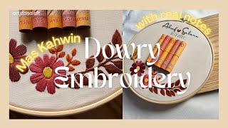 short mas kahwin embroidery vlog 👩🏽‍❤️‍👨🏽