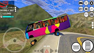 Direction Road Simulator #3 Crazy Driver in Colorful Bus Driving! Android gameplay