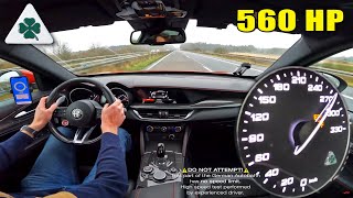 560HP Alfa Romeo Stelvio Quadrifoglio PUSHED on the Autobahn!