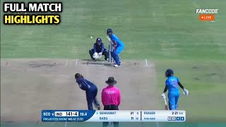 India U19 Women vs Scotland U19 Women Full Match Highlights | u19 women's world cup 2023 highlights