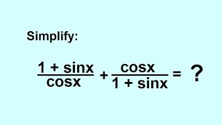 PreCalculus - Trigonometry: Trig Identities (4 of 57) Simplify the Trig Expression: 2