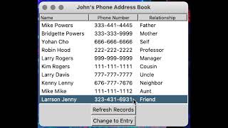 Python Phone Book App