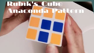 Rubik's Cube Anaconda Pattern on a 3x3