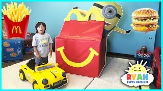McDonald's Drive Thru with Giant McDonald's Happy Meal