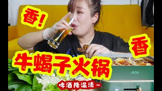 【下酒菜】太香了！宅家自制牛蝎子火锅，这么做出来的蝎子锅绝对好吃！！！