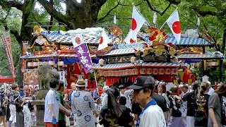 令和６年　鷹松神社 夏季大祭 本宮　お発ち（山車）