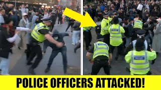 Complete Chaos Erupts At UKIP Rally As Police ATTACKED By Counter Protest!