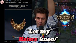 LUDWIG FINALLY HITS GOLD ON LEAGUE OF LEGENDS