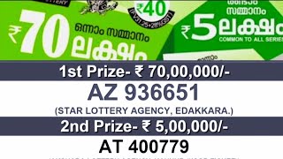 AKSHAYA LOTTERY RESULT | AK 682 |1stPrize 70Lakhs #keralalotteryresult