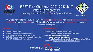 FTC 2021-22 FREIGHT FRENZY Kickoff - Portland, OR