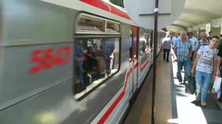 Tbilisi metro in Georgia, Didube station. Stacja Didube metra w Tbilisi, Gruzja.