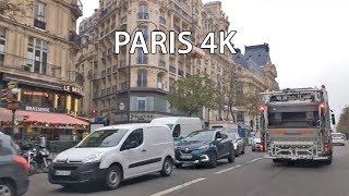 Paris 4K - Morning Drive - Driving Downtown