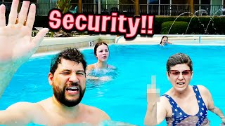 Angry Lady tries to kick us OUT of the POOL!! Vacation Day 1!!