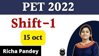 PET 2022: Shift 1 answer key | Richa Pandey