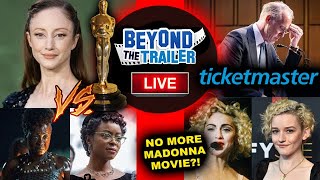 Oscars 2023 Andrea Riseborough, Madonna Movie "Not Moving Forward", Ticketmaster Senate Hearing