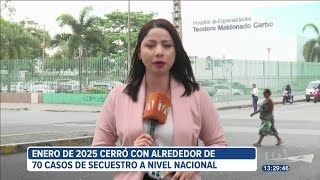 Enero cerró con alrededor de 70 casos de secuestros