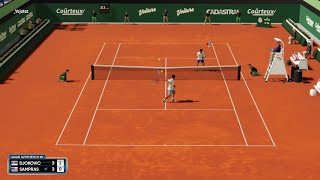 Pete Sampras vs Novak Djokovic ATP Tierra /AO.Tennis 2 |Online 23 [1080x60 fps] Gameplay PC