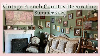 Vintage French Country Decorate With Me For Summer 2023 || Thrifted Decor || Shabby Chic Decorating