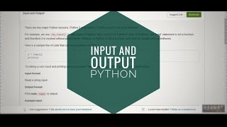 Input and Output | Fast track python | InterviewBit | 01